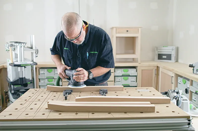 Brent sanding table legs