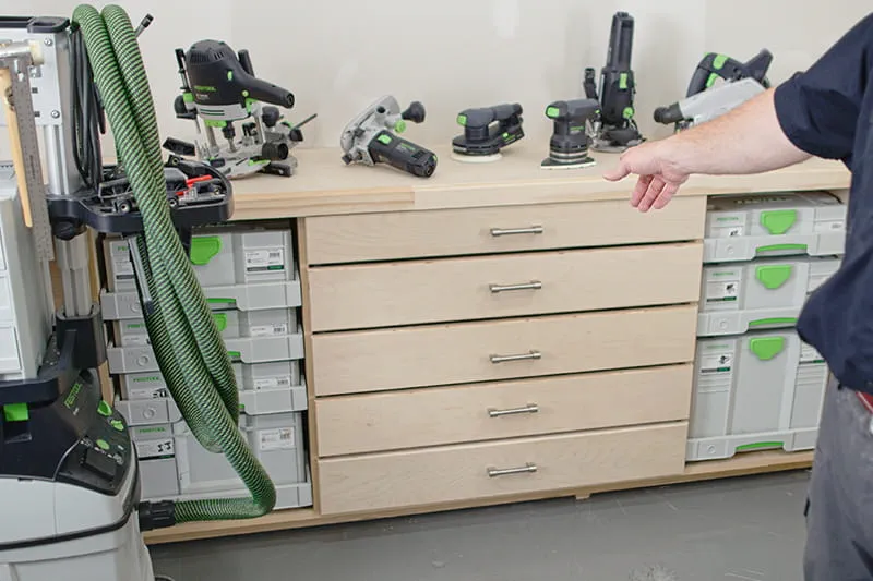 Finished custom drawers