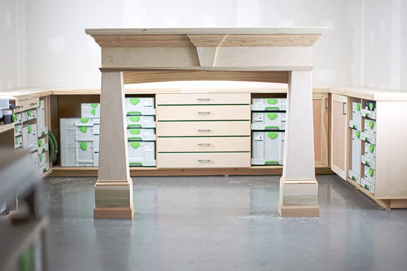 Finished fireplace mantel project