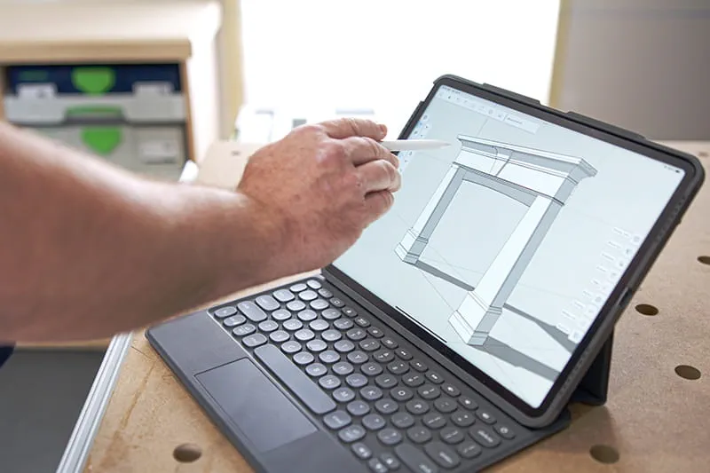 Planning out the fireplace mantel design