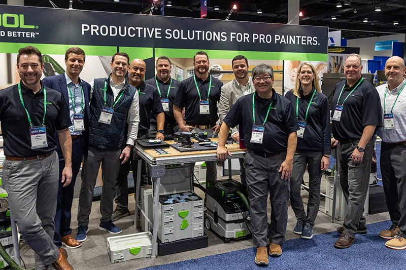Festool Sales and Marketing Teams at Trade Show Booth