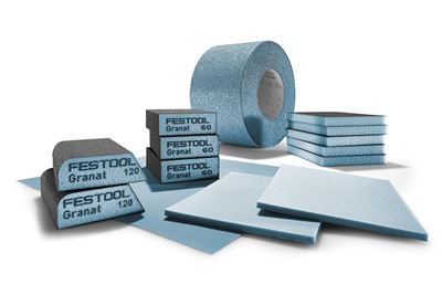 Une image montrant différents abrasifs manuels